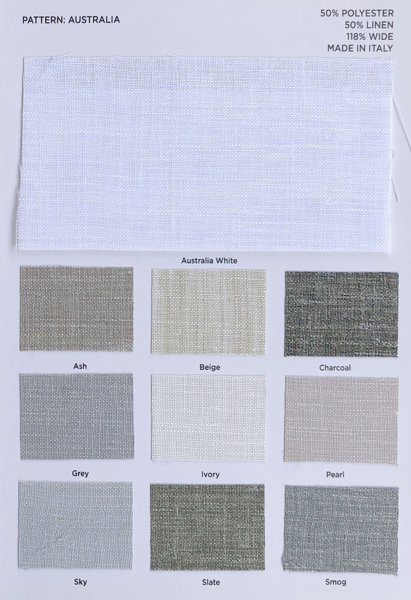 Australia fabric collection cover - Catania Silks
