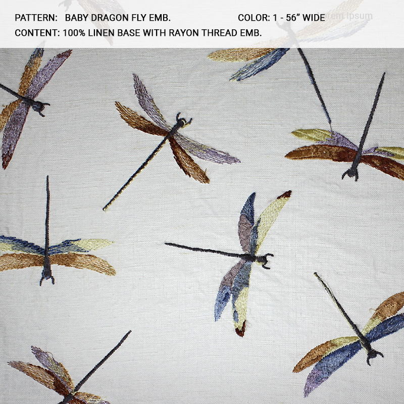 Baby_Dragon fabric collection cover - Catania Silks