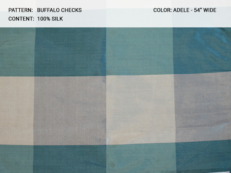 Buffalo_Checks fabric collection cover - Catania Silks