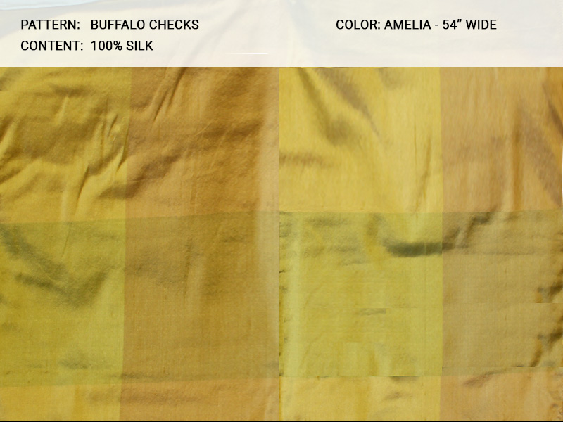 Buffalo_Checks fabric in Amelia - Catania Silks