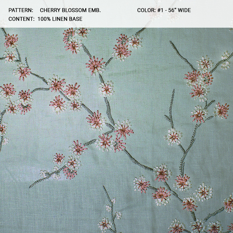 Cherry_Blossom fabric collection cover - Catania Silks
