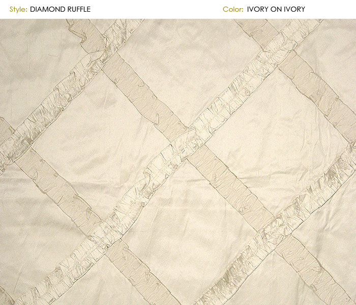 Diamond_Ruffle fabric in Diamondr - Catania Silks