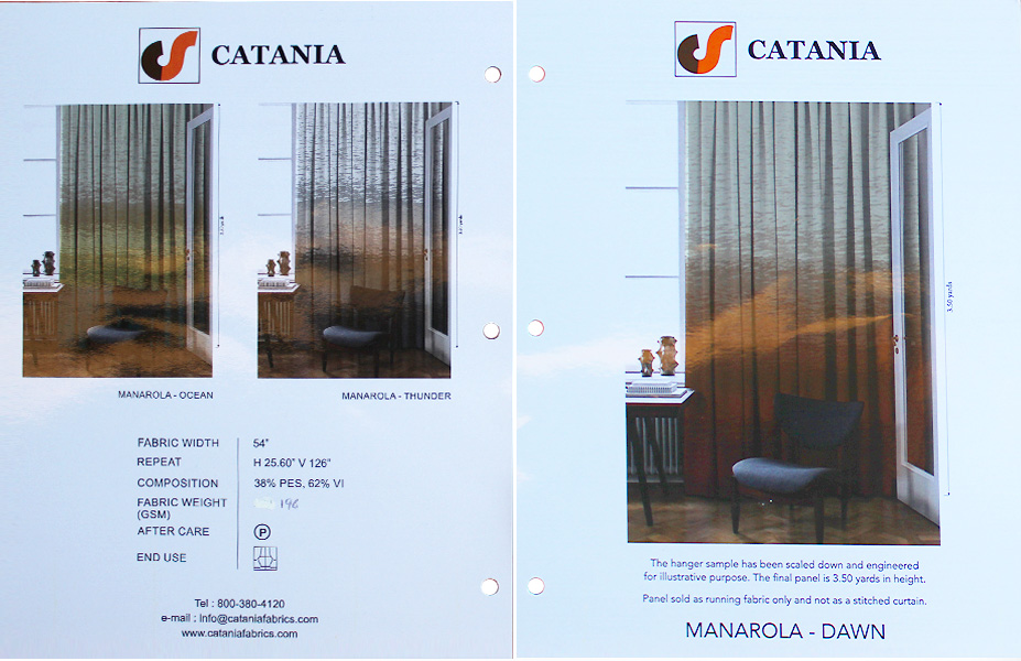 MANAROLA fabric collection cover - Catania Silks