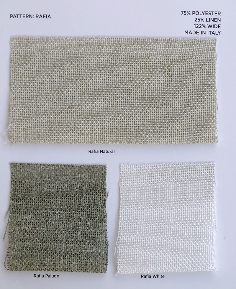 RAFIA fabric collection cover - Catania Silks