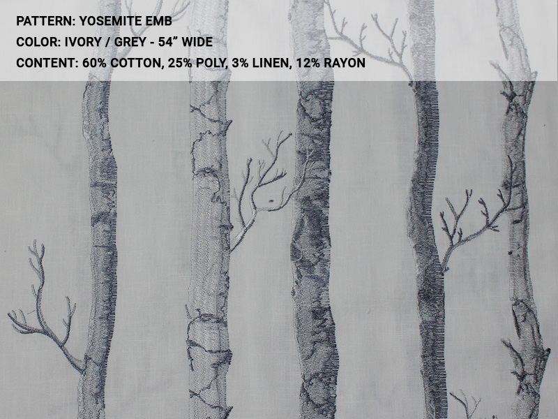 YOSEMITE fabric collection cover - Catania Silks