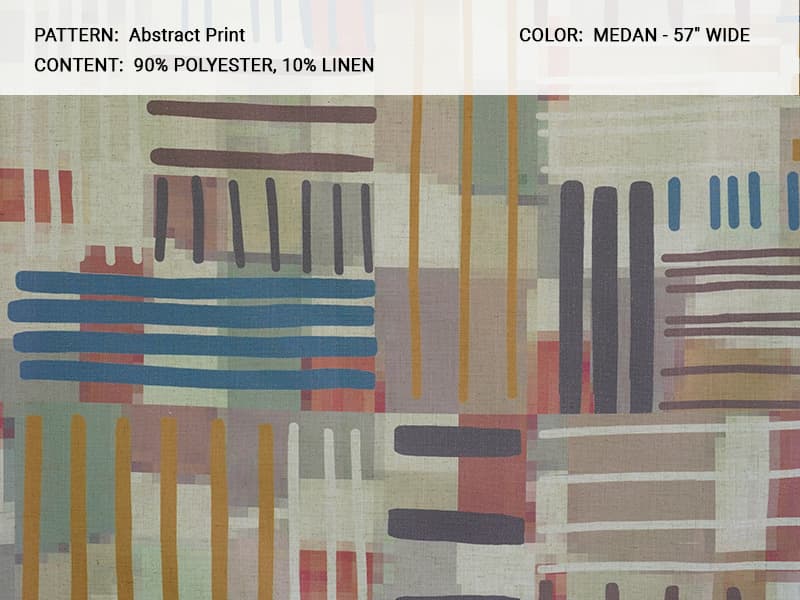 Abstract_Print fabric in Medan - Catania Silks