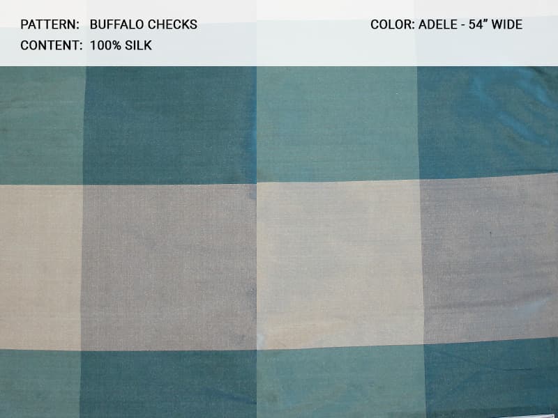 Buffalo_Checks fabric in Adele - Catania Silks