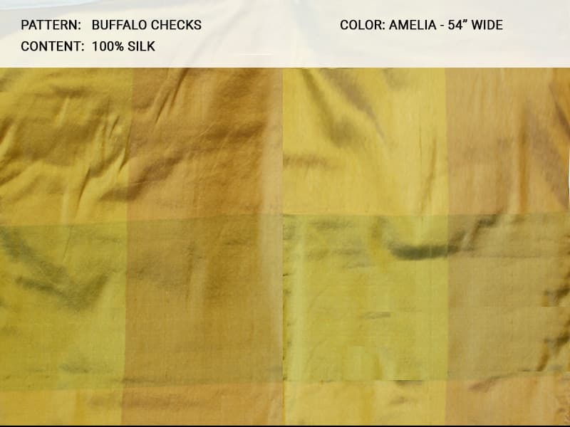 Buffalo_Checks fabric in Amelia - Catania Silks