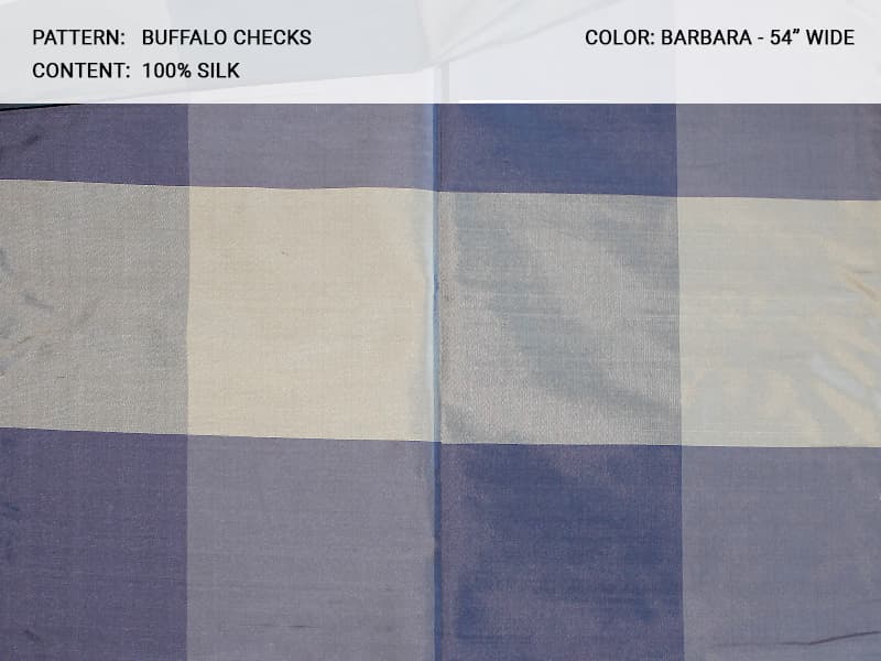 Buffalo_Checks fabric in Barbara - Catania Silks