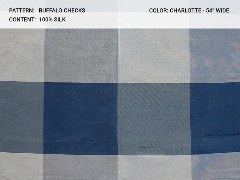 Buffalo_Checks fabric in Charlotte - Catania Silks