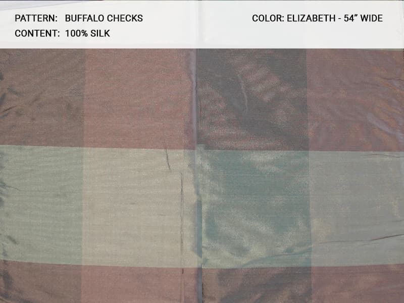 Buffalo_Checks fabric in Elizabeth - Catania Silks
