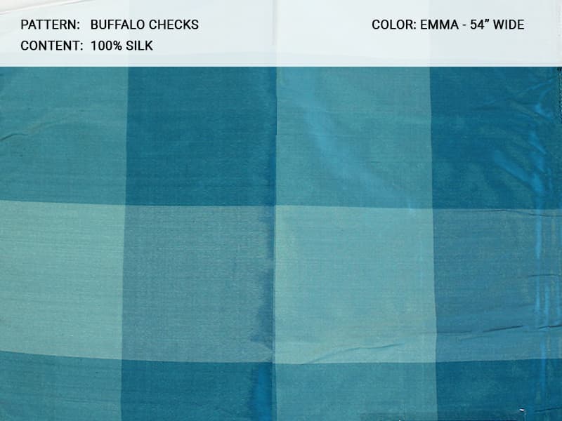 Buffalo_Checks fabric in Emma - Catania Silks