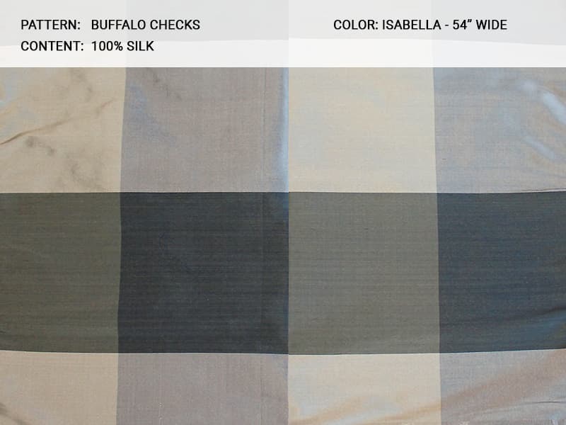 Buffalo_Checks fabric in Isabella - Catania Silks