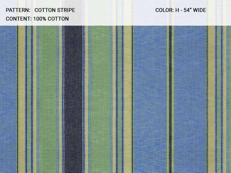 Cotton Stripe fabric in H - Catania Silks