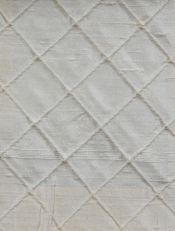 DUP-100_Diamond fabric in Cream - Catania Silks