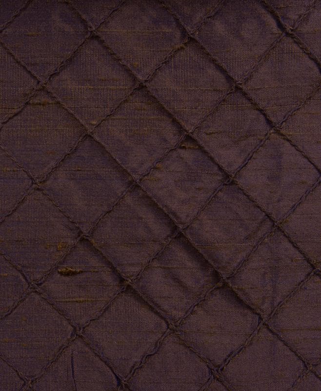 DUP-100_Diamond fabric in Eggplant - Catania Silks