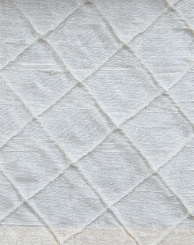 DUP-100_Diamond fabric in Ivory - Catania Silks