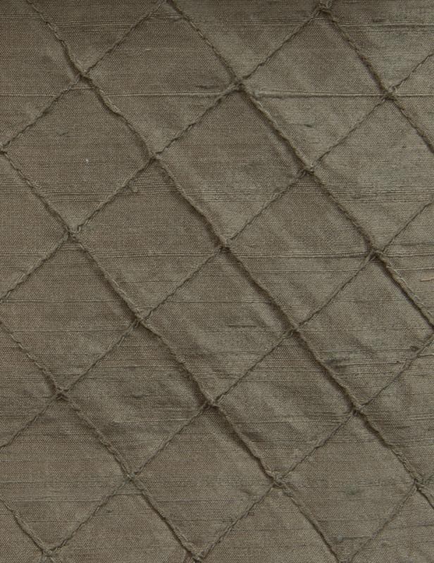DUP-100_Diamond fabric in Khaki - Catania Silks
