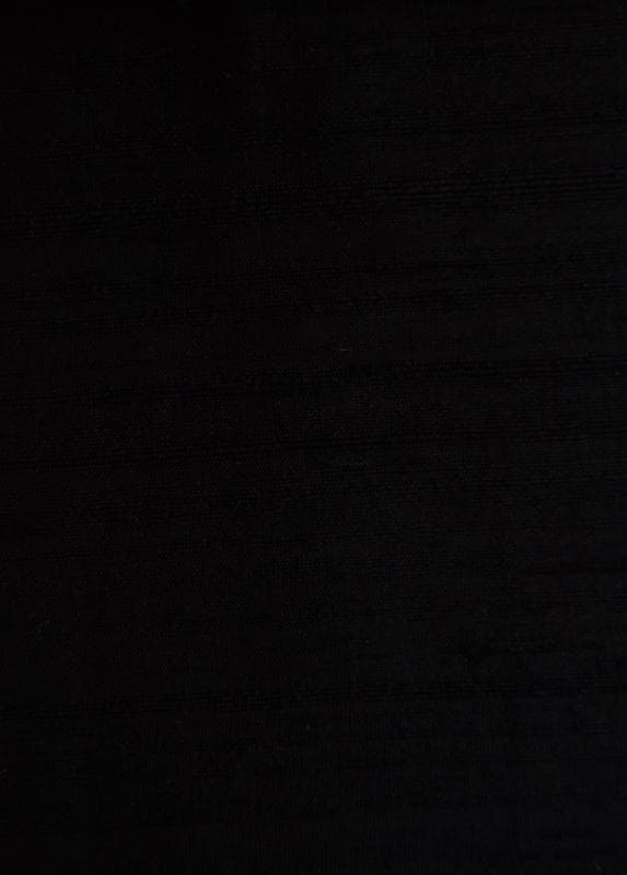 DUP-100_Solid fabric in Black - Catania Silks