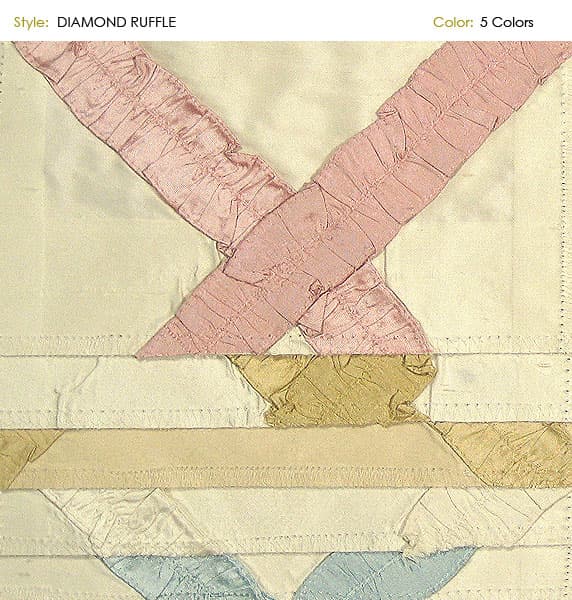 Diamond_Ruffle fabric in Diamondr - Catania Silks