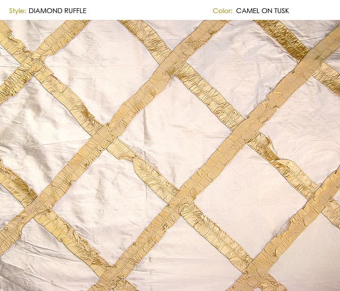 Diamond_Ruffle fabric in Diamondr - Catania Silks