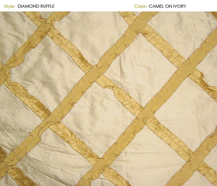 Diamond_Ruffle fabric in Diamondr - Catania Silks