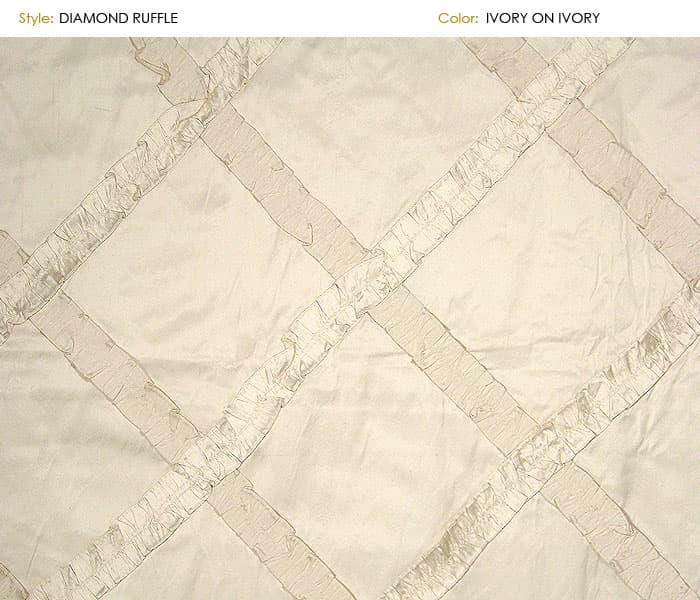 Diamond_Ruffle fabric in Diamondr - Catania Silks