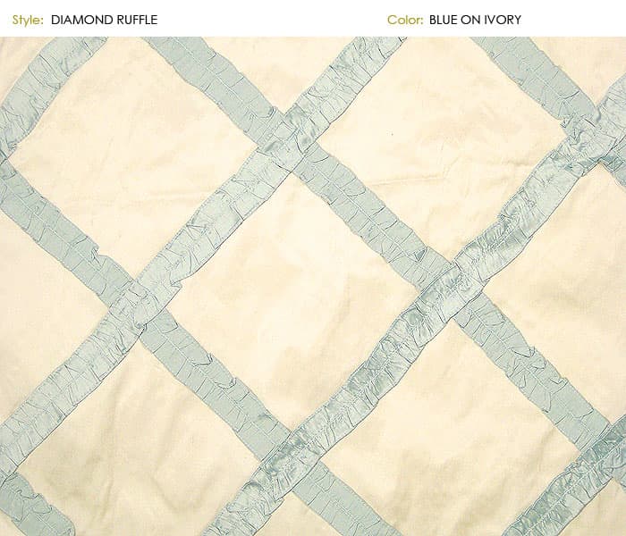 Diamond_Ruffle fabric in Diamondr - Catania Silks