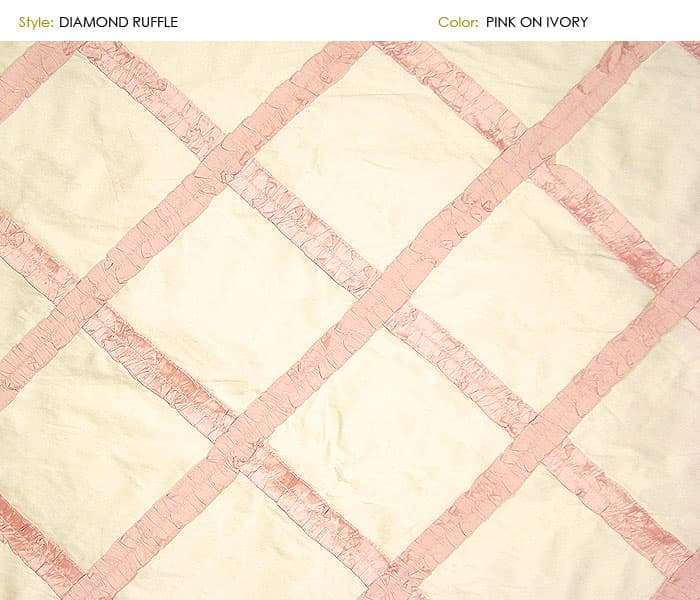 Diamond_Ruffle fabric in Diamondr - Catania Silks