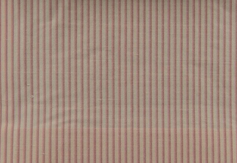 Dup 101 Stripes fabric in Silk Dup Stripes Rose Cream - Catania Silks