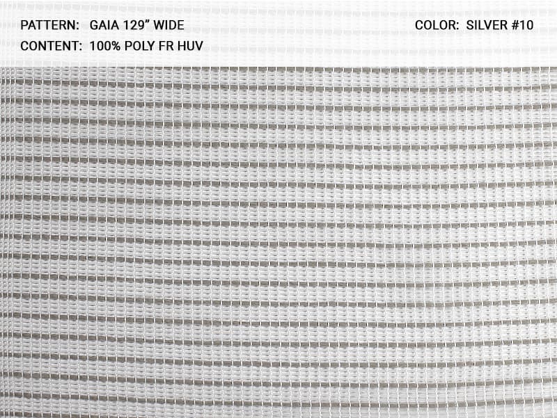 GAIA fabric in Silver - Catania Silks