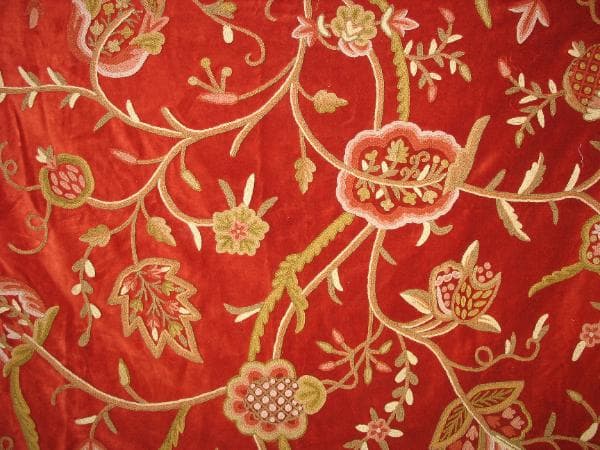 GULMARG fabric in Style Gulmarg Chilli X - Catania Silks