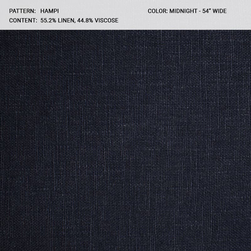 HAMPI fabric in Midnight - Catania Silks