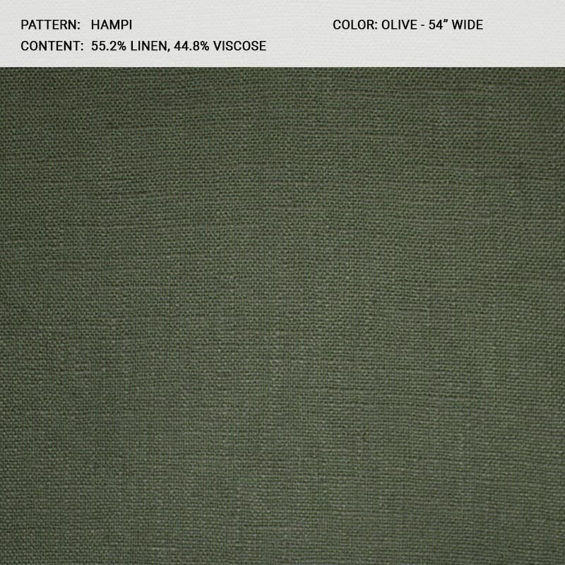 HAMPI fabric in Olive - Catania Silks