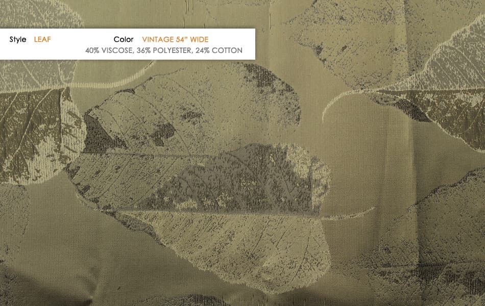 LEAF fabric - Catania Silks