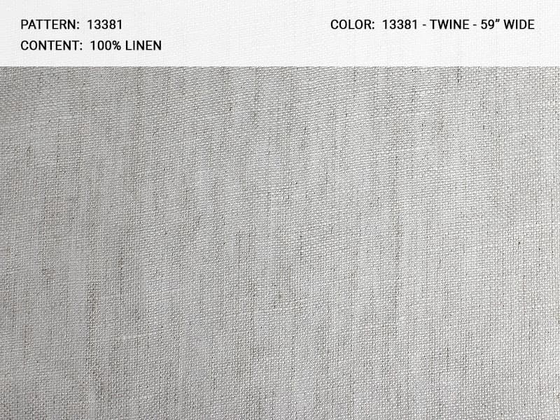 LINEN SHEER fabric in Twine - Catania Silks