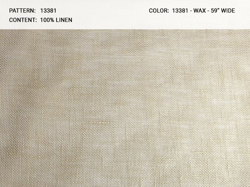 LINEN SHEER fabric in Wax - Catania Silks