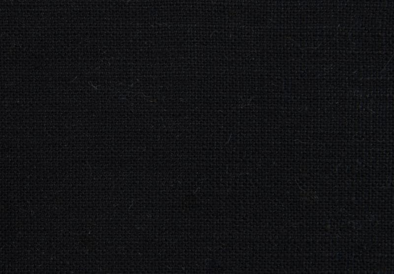 LINEN SOLIDS fabric in Solid Palm Beach Black - Catania Silks