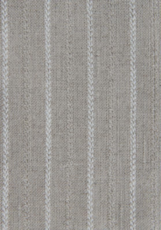 LINEN STRIPE fabric in Natural Stripe - Catania Silks