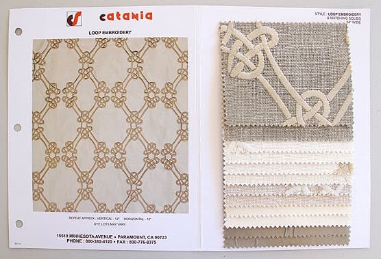 LOOP EMBROIDERY fabric in Emb - Catania Silks