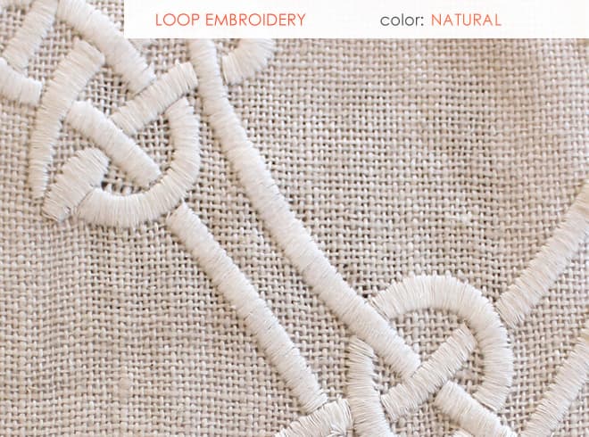 LOOP EMBROIDERY fabric in Emb - Catania Silks