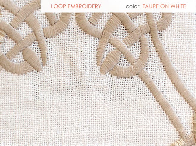 LOOP EMBROIDERY fabric in Emb - Catania Silks