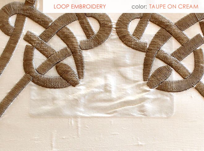 LOOP EMBROIDERY fabric in Emb - Catania Silks