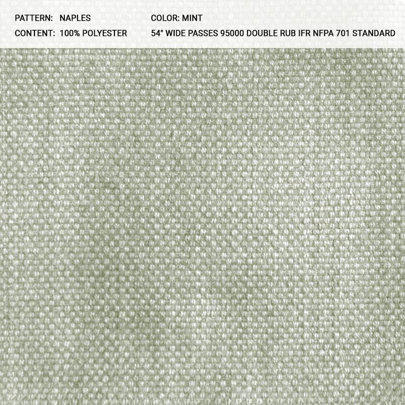 NAPLES fabric in Mint - Catania Silks