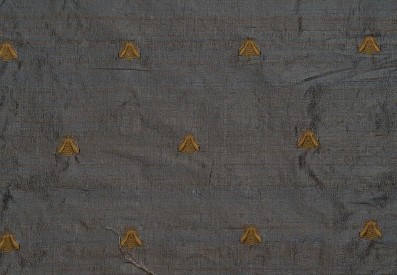 NAPOLEON BEES fabric in Napolean Bee Gold Neptune - Catania Silks