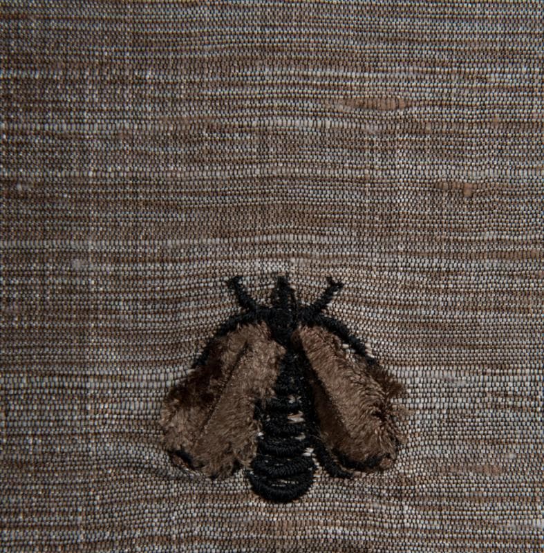 NAPOLEON BEES fabric in Napolean Bees Fudge Jupiter - Catania Silks