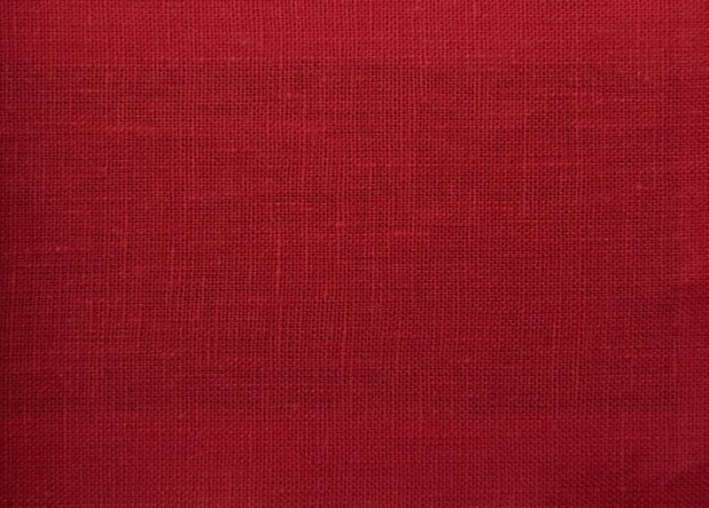 PALM BEACH fabric in Linen Palm Beach Tomato - Catania Silks