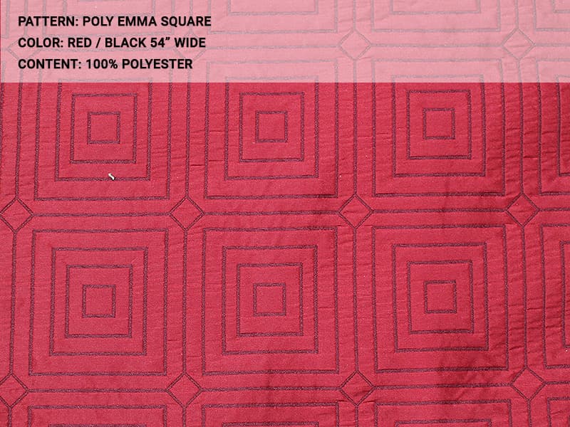 POLY EMMA fabric in Square - Catania Silks