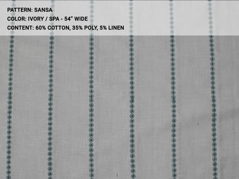 SANSA fabric - Catania Silks