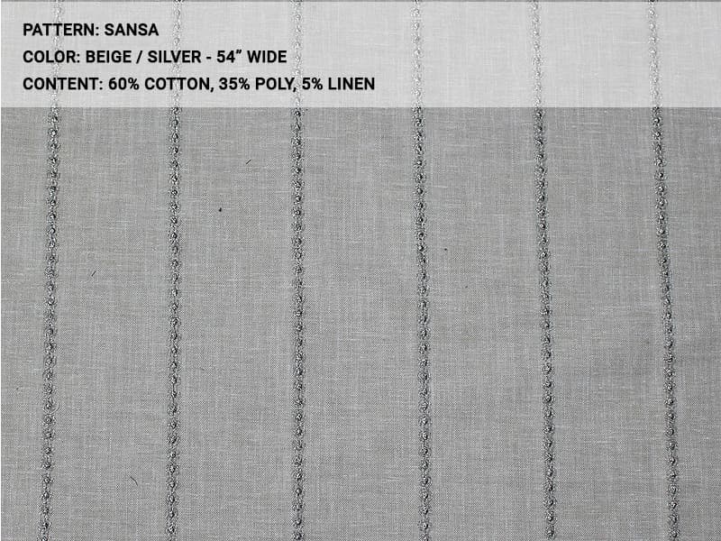 SANSA fabric - Catania Silks